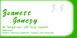 zsanett gonczy business card